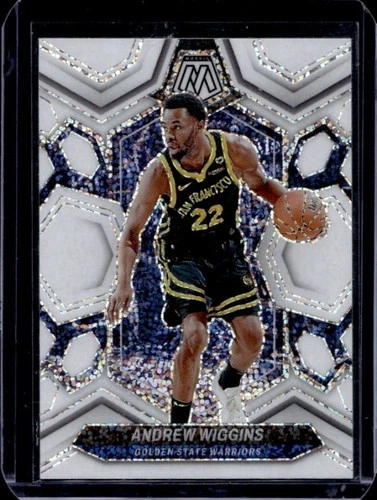 2023-24 Panini Mosaic Andrew Wiggins White Sparkle Prizm SSP #101 Warriors