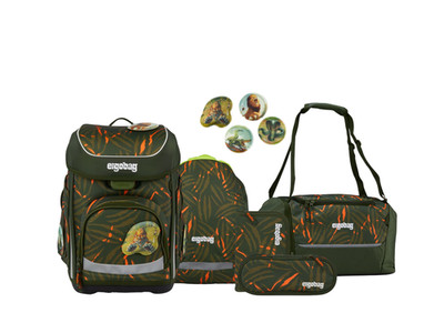 Ergobag Schulranzen-Set CUBO ExBärdition 6-teilig