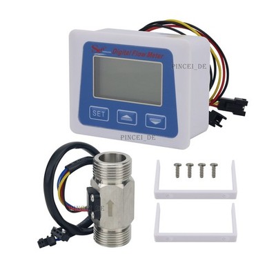 G3/4 Sensor Electronic Intelligent Water Flow Meter Display for Flow Speed #jg