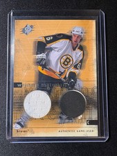 2000-01 UPPER DECK SPX WINNING MATERIALS JOE THORNTON BOSTON BRUINS