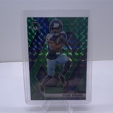 Panini Mosaic Tyjae Spears Tennessee Titans Football Card #69 Green Mosaic Prizm