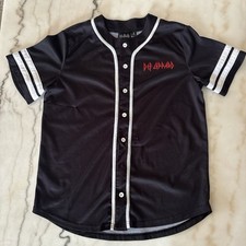 Official Def Leppard Baseball Jersey Retro Men  s M Medium Classic Rock 80s