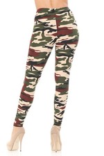 Buttery Smooth Cozy Camouflage Extra Plus Size Leggings - 3X-5X