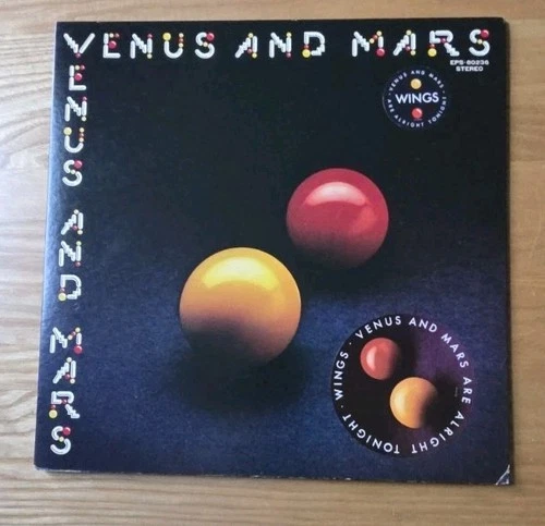Paul McCartney Beatles Venus and Mars Nr Mint Japan Vinyl LP insert orig sticker