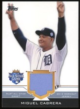 2012 Topps Update All-Star Stitches Miguel Cabrera MVP TC TRIPLE CROWN AS-MIC