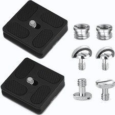 PU-40 Aluminum Quick Release Plate with 1/4", 3/8" Mount Screw
