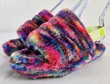 Ugg Fluff Yeah Pixelate 1125007K Youth Slides Size 3Y Slipper