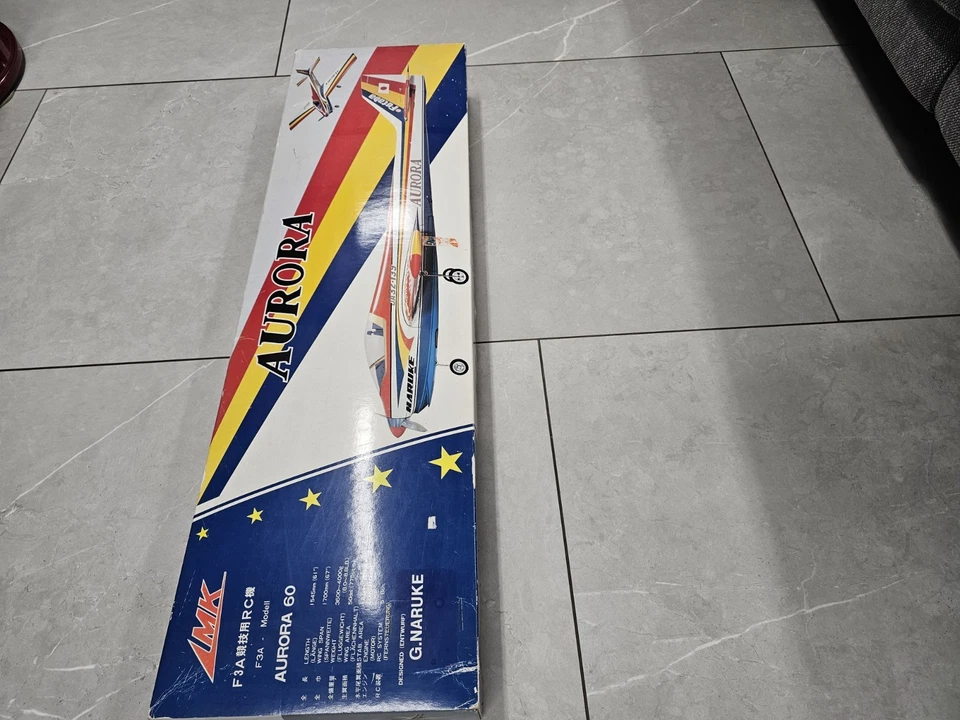 MK Kato Aurora 60 F3A Competition RC Pattern plane Kit Vintage Unused. - Image 3 of 4