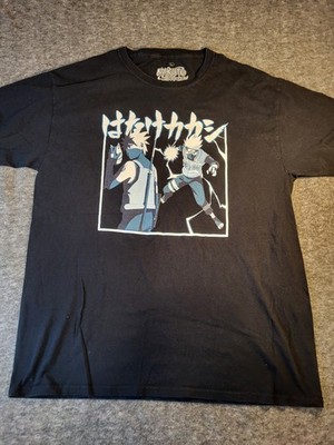 Ripple Junction Naruto Shippuden Kakashi Hatake Black Men's T-Shirt Size L