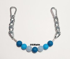 BRAND NEW Two Tone Aqua  Glitter Beaded Curb Strap by ALW Equine