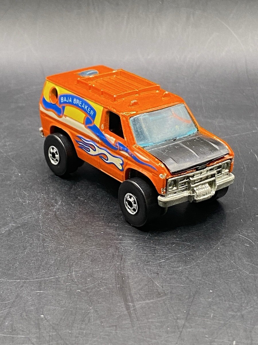 Hot Wheels Baja Breaker 赤 Vintage 1982 Hot Wheels Baja Breaker Orange Real Rider Van