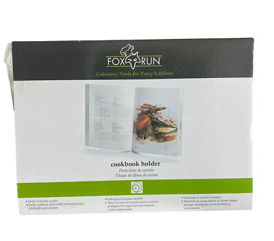 Fox Run Cookbook Holder, Acrylic (6680), New