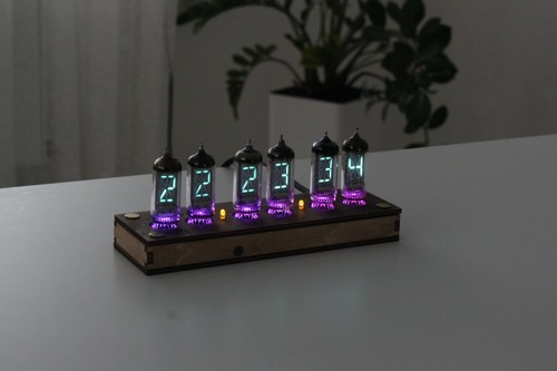 IV-17 VFD TUBE CLOCK WATCH NIXIE ERA | CUSTOM TEXT TEMPERATURE REMOTE CONTROL - Picture 15 of 45