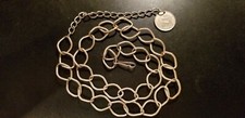 Vintage Boho Chic Womens Gold Tone Elizabeth II Coin Chain Belt Bohemian