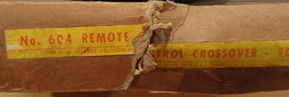 PREWAR AMERICAN FLYER O GAUGE #604 REMOTE CONTROL CROSSOVER 90 DEGREE - Image 2 of 4