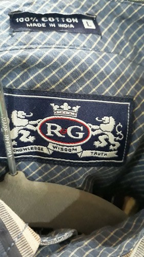 R&G Robert Graham 100% Cotton Striped Button Long Sleeve Shirt Mens Large VTG🔥 - Picture 2 of 11