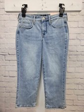 2R A617245 NYDJ Curves 360 Slim Straight Capri Jeans- Charmed
