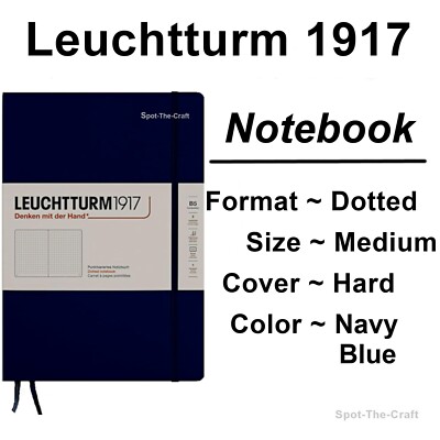 Leuchtturm1917 Dotted Journal Notebook Medium A5 Navy Blue 342925