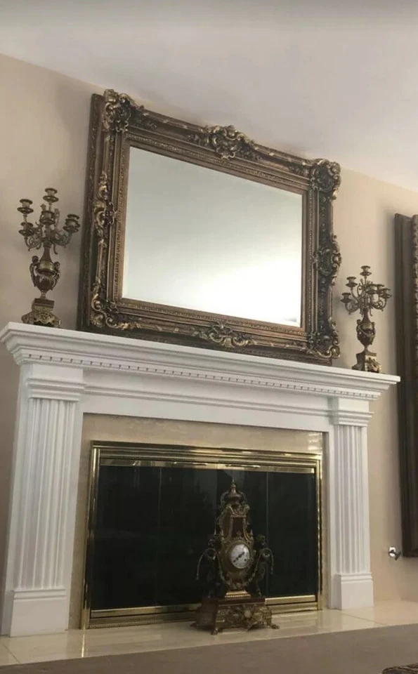 Authentic Brevetteto Candelabras With Clock Mantel - Image 3 of 4