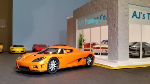 AutoArt SLOT Car 1:32 KOENIGSEGG CCX Lighting Lamps New in Box ORANGE 13201 - Picture 2 of 11