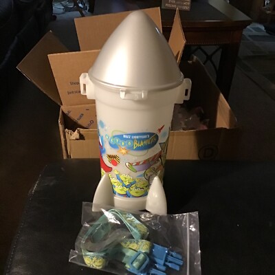 Disney Limited Buzz Lightyear Popcorn Bucket Old Design Japan rare Zerg NEW-WOT