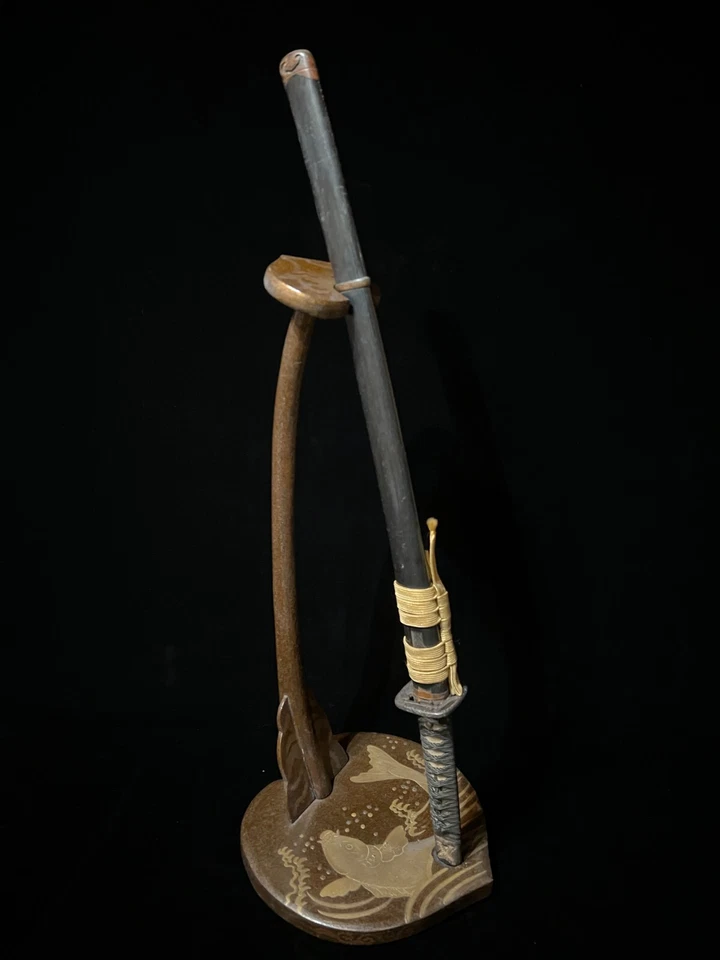 Espada Japonesa Koshirae EDO Para WAKIZASHI Joya MENUKI Espada Montaje Exterior Foto 2 de 4