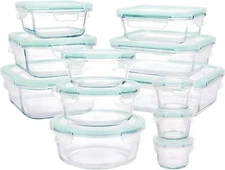 12pcs Glass Food Storage Containers with Lids Meal Prep Lunch Boxes