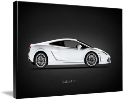 Canvas Art - Gallardo Minimal Modern Performance Car Art, 3 Sizes