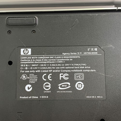 HP HSTNN-WX06 XB3000 Notebook Expansion Laptop Docking Station Port Replicator - Picture 10 of 10