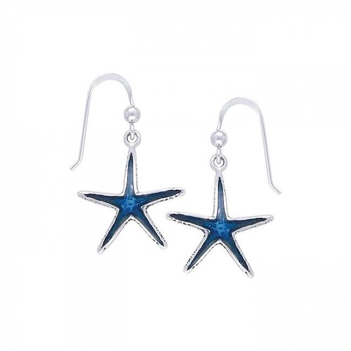 Boucles D'oreilles Clous En Argent Sterling 925 - Forme étoile De Mer - Neuf Avec étiquettes - Fabriqué En France