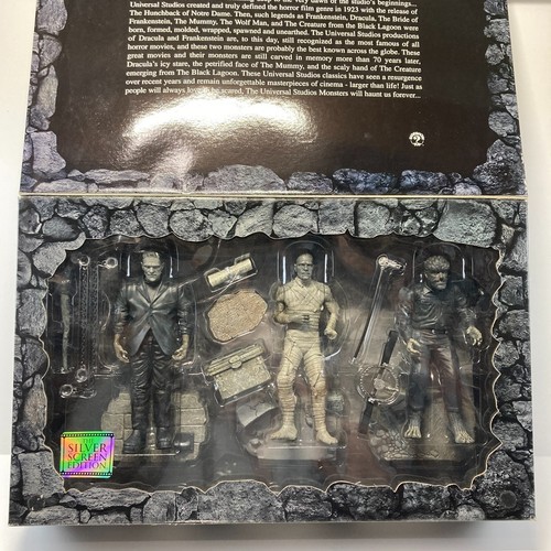 Sideshow Monsters Silver Screen Edition Set /5000 Mummy Wolfman Frankenstein New - Picture 5 of 17
