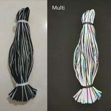 5M Brillant Argent Réfléchissant DIY Bande Bordure Tresse Tuyau Tissu à Coudre