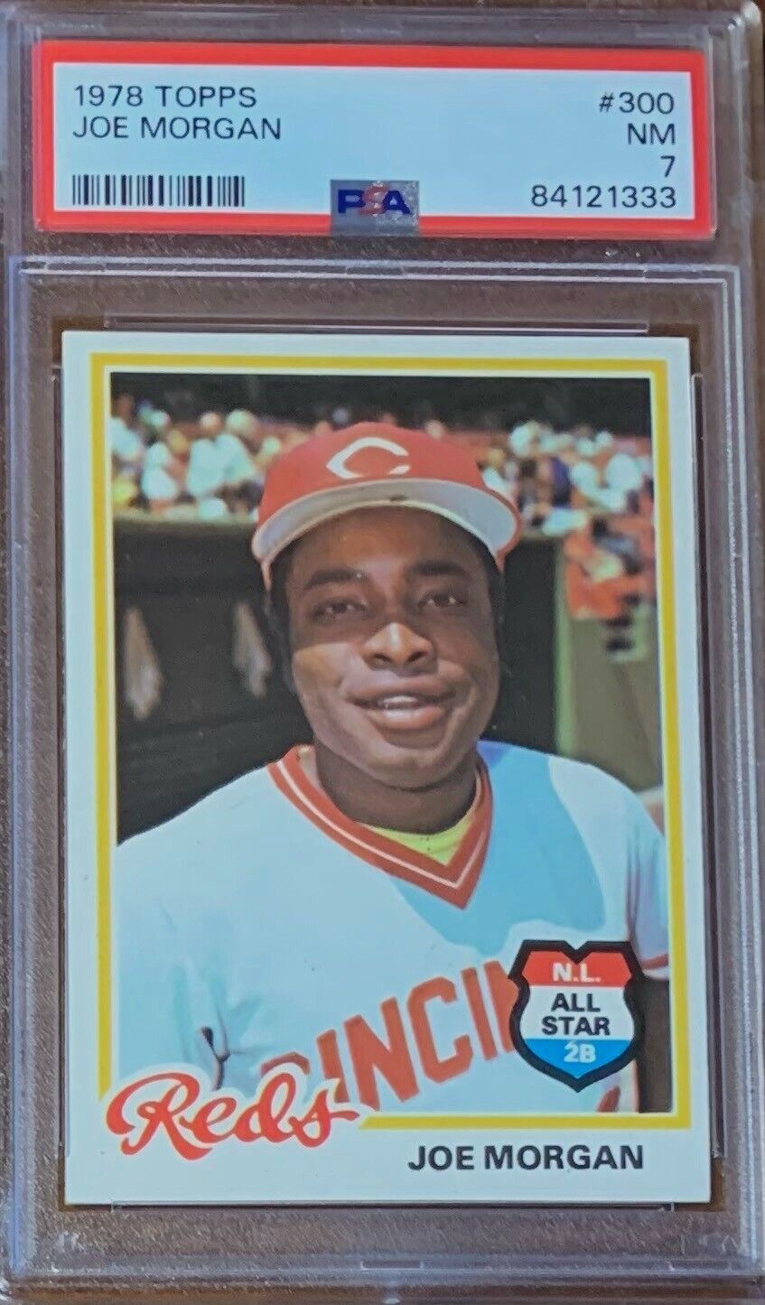 1978 Topps Baseball #300 Joe Morgan Cincinnati Reds PSA 7