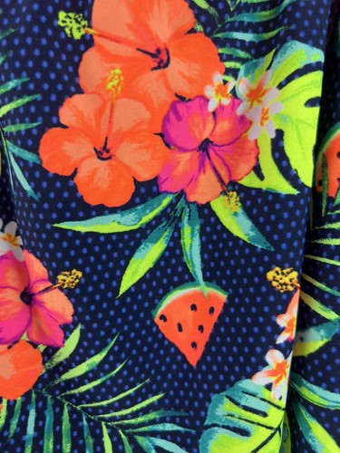 Wonder Nation One Piece Swimsuit Youth Sz XL (14-16) Multi Floral - Picture 2 of 10
