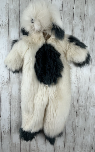Vintage Halloween Kostium Kudłaty Pies Kostium 36" KMart Pluszowy owczarek 3T-4T Ciepły