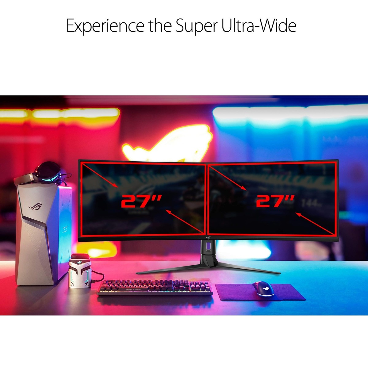 ASUS ROG Strix XG49VQ 49 in. 32:9 Ultra-Wide Curved LCD