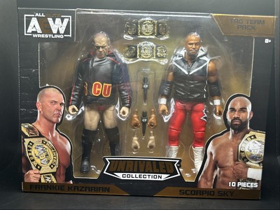AEW Unrivaled Tag Team Pack Kazarian Scorpio Sky Action Figure 2-Pack Amazon