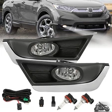 For Honda CRV CR-V 2017 2018 2019 Front Bumper Fog Lights Driving Lamps w/Bulbs