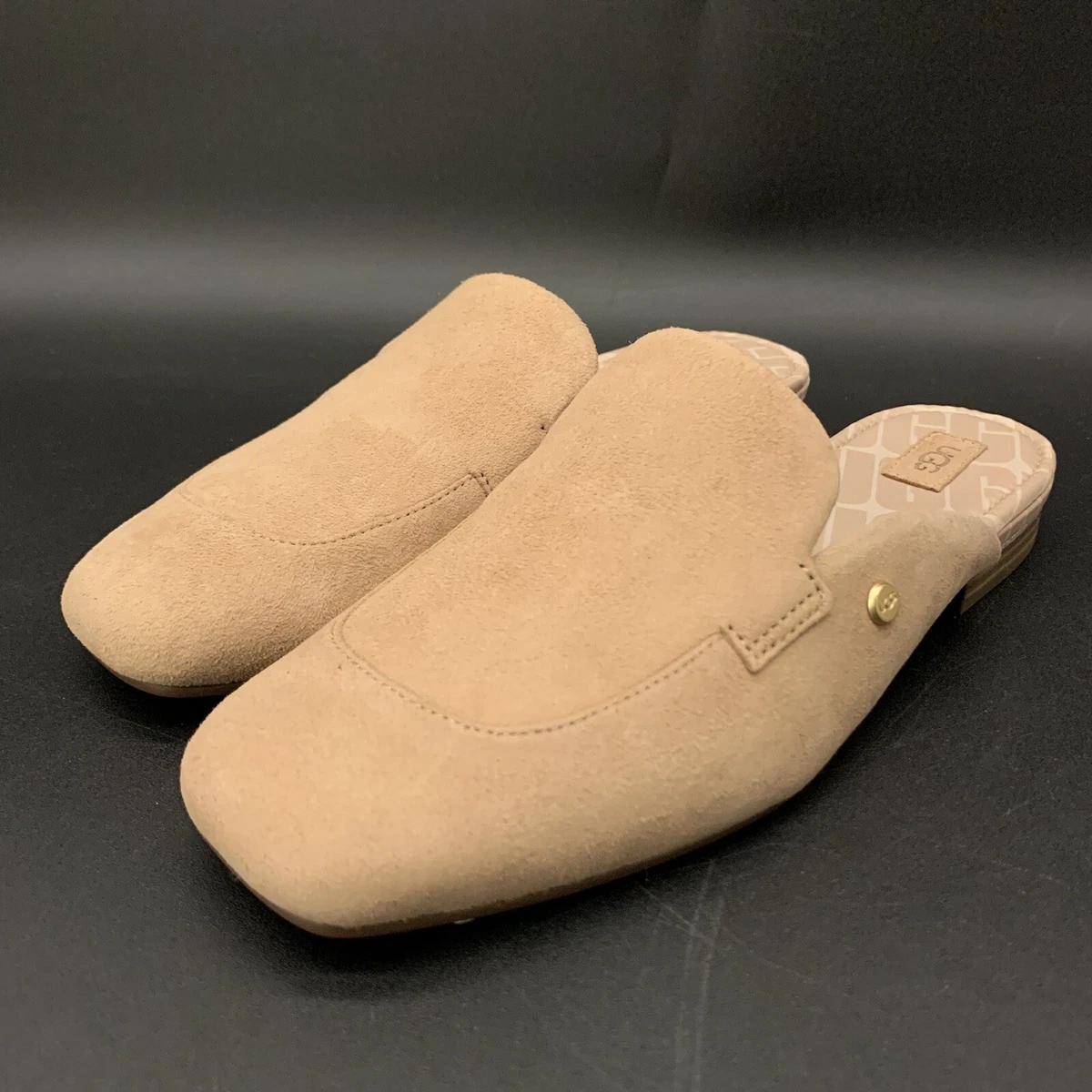 NEW UGG JANAYA MULE WOMEN SIZE 7 ARROYO SUEDE SLIP ON SHOES FLATS