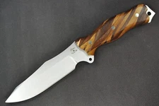 Busse Combat Custom Jack Hammer Variant .18" Satin INFI Full Mosaic Wood Handle