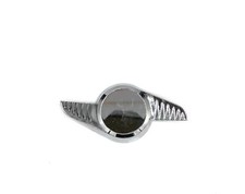 2 Bar Chrome Spinner La Wire Wheel Center Cap Bolt On Left
