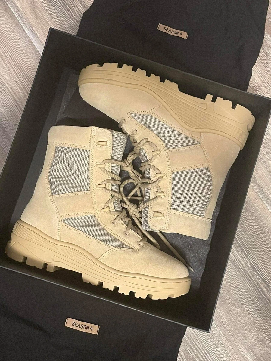 Adidas Yeezy Season 4, Sand Suede Combat Boot Kanye West Boot Size 42 Yeezy 950.