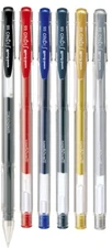 Uni Gel Ballpoint Pen Uni-Ball Signo Standard 0.5mm 0.8mm UM-100 6 Color Select
