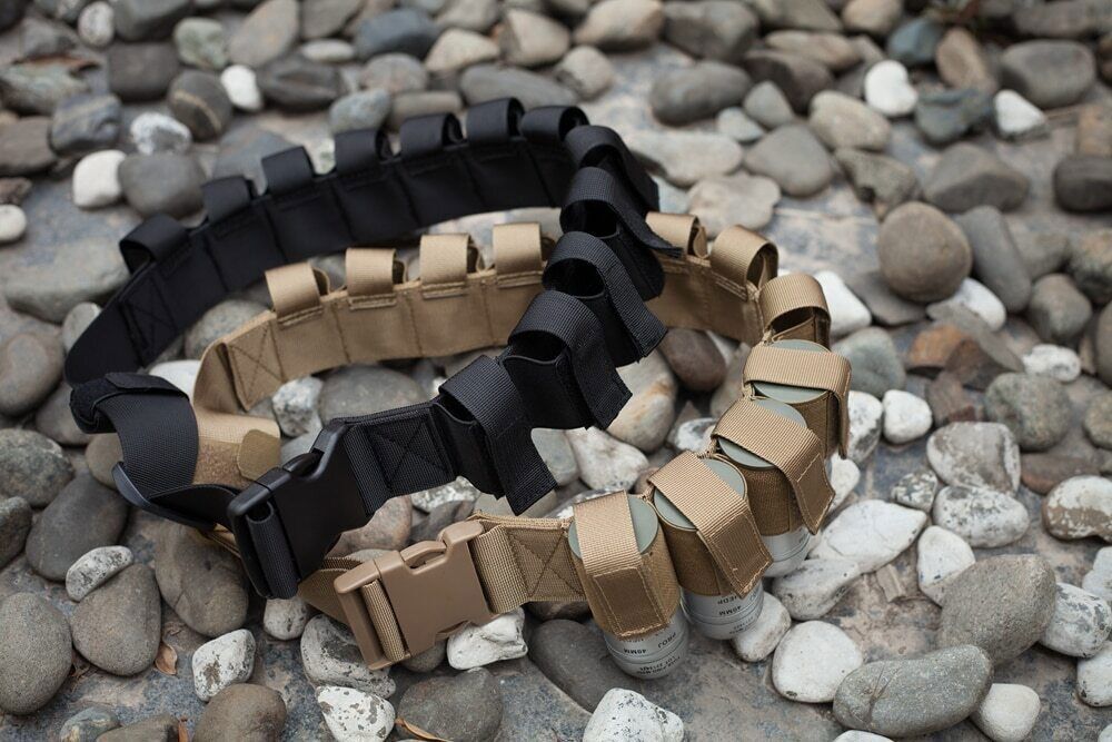 US Military Equipment 40mm Tactical Belt Grenade Belt Tool Bag BK/CB/