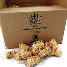 Natural Eco Wood Firelighters - Wood Wool Flame Fire Starters Great for Lighting 18.26 per lighter