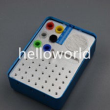 New Dental Aluminium 35 Holes Disinfection Endo Files Gutta Bur Holder Container