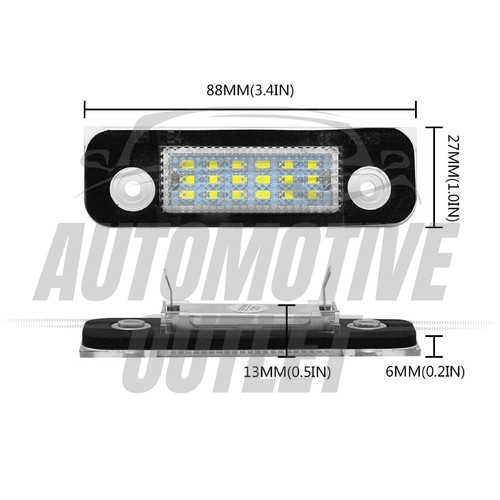 2X LICENCE NUMBER PLATE LED LIGHT FOR FORD MONDEO II 02-12 FUSION 01-08 FIESTA V - Picture 9 of 13