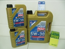 MANN �lwechselsatz und 7Ltr. LM 5W30-LL Motor�l BMW 1er,3er,4er,5er,6er,7er