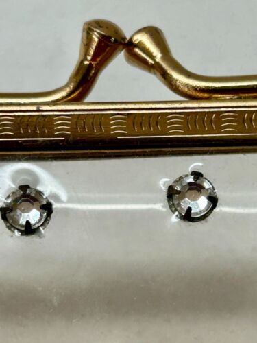 Borsa da sera pochette chiusura bacio strass plastica trasparente vintage anni 50/60 - Foto 4 di 7