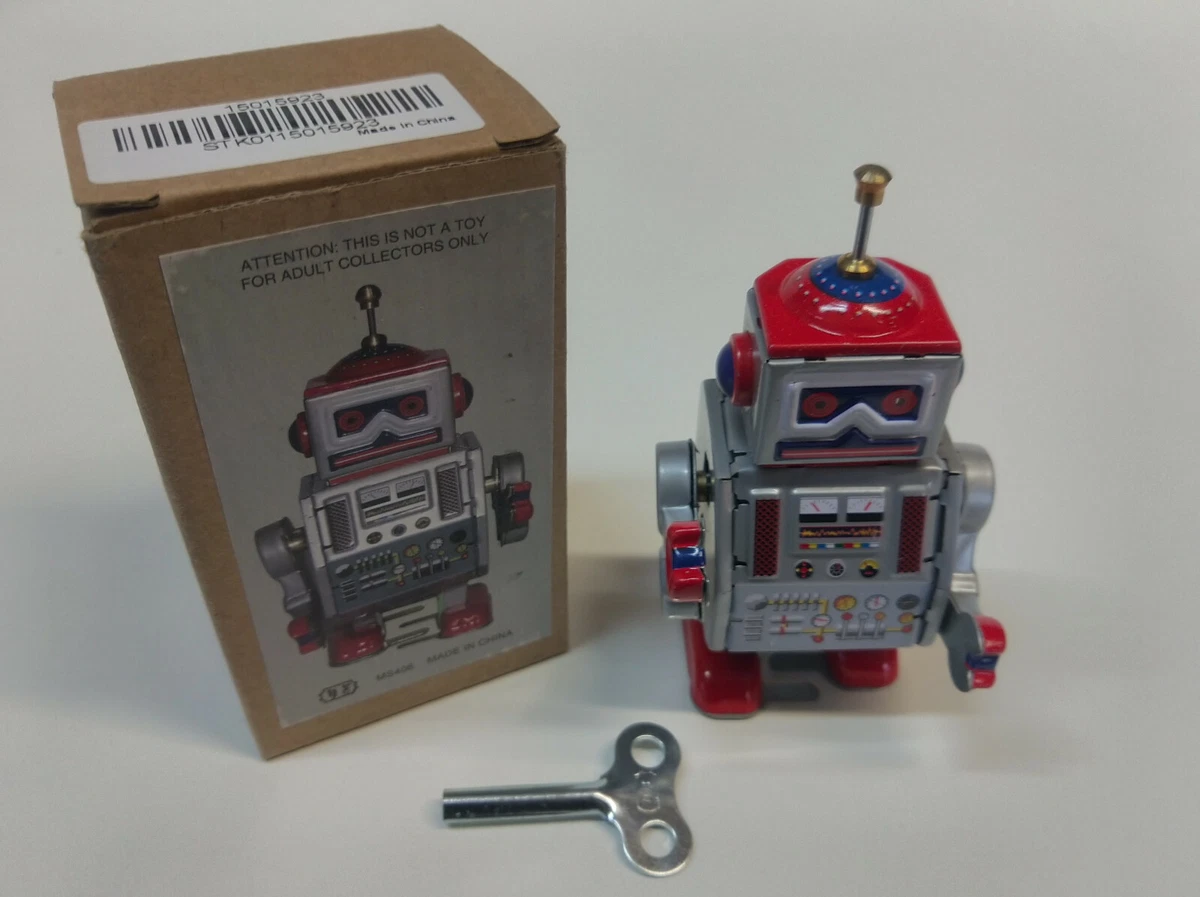 Robot - Robot Marcheur Mécanique en Tôle - X-27 Explorer (Q.S.H.) MS398 Robot - Robot Marcheur Mécanique en Tôle - X-27 Explorer (Q.S.H.) MS398